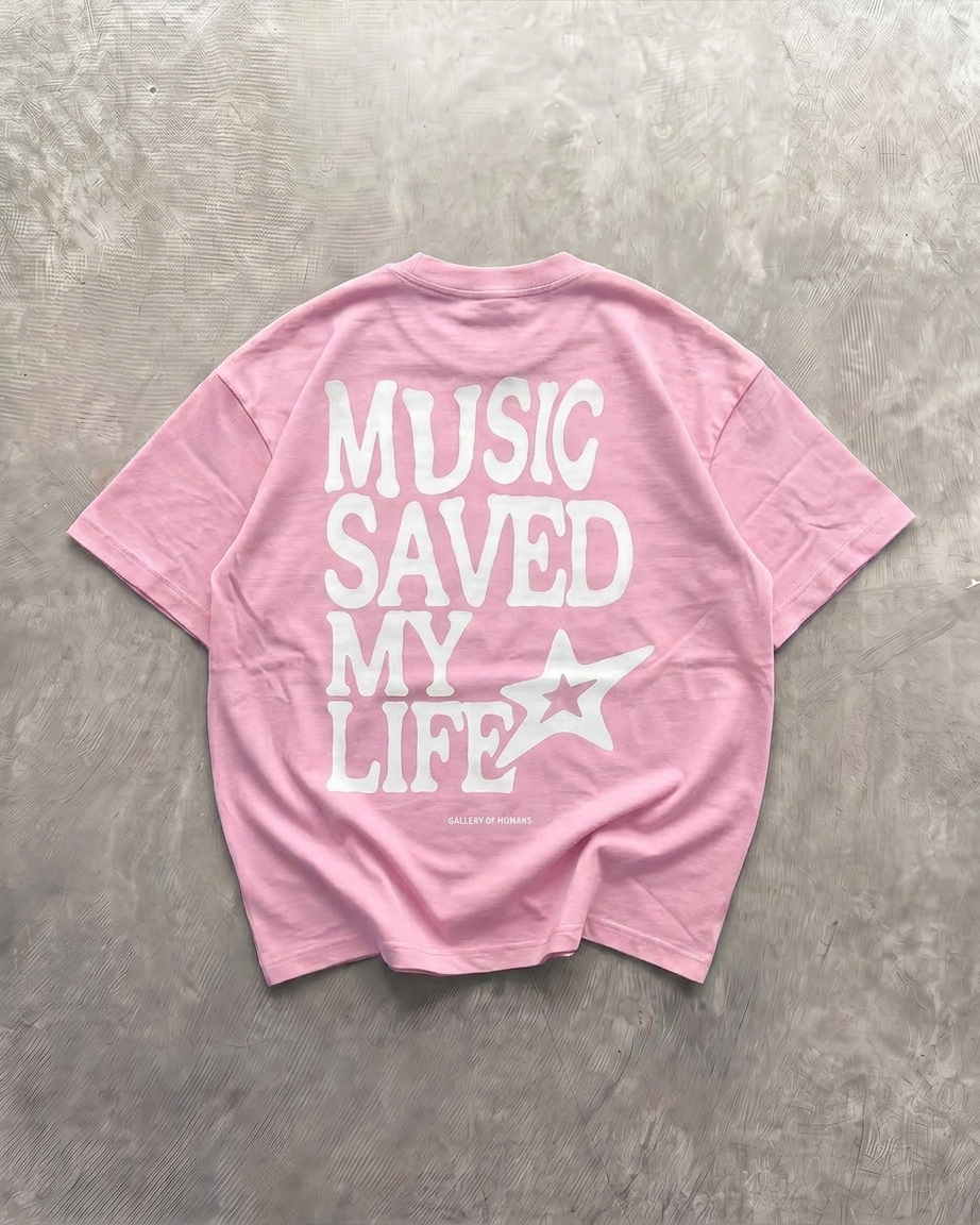 MUSIC SAVED MY LIFE TEE-5