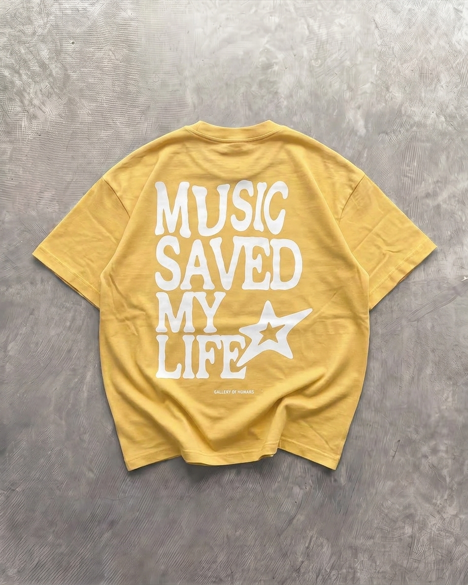 MUSIC SAVED MY LIFE TEE-7