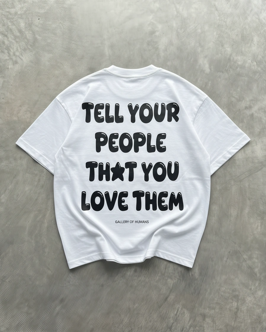 LOVE YOUR PEOPLE TEE (CREAM)