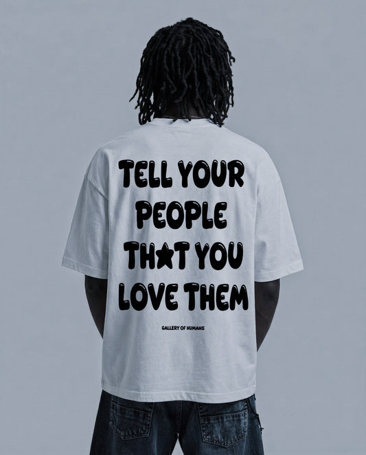 LOVE YOUR PEOPLE TEE (CREAM)