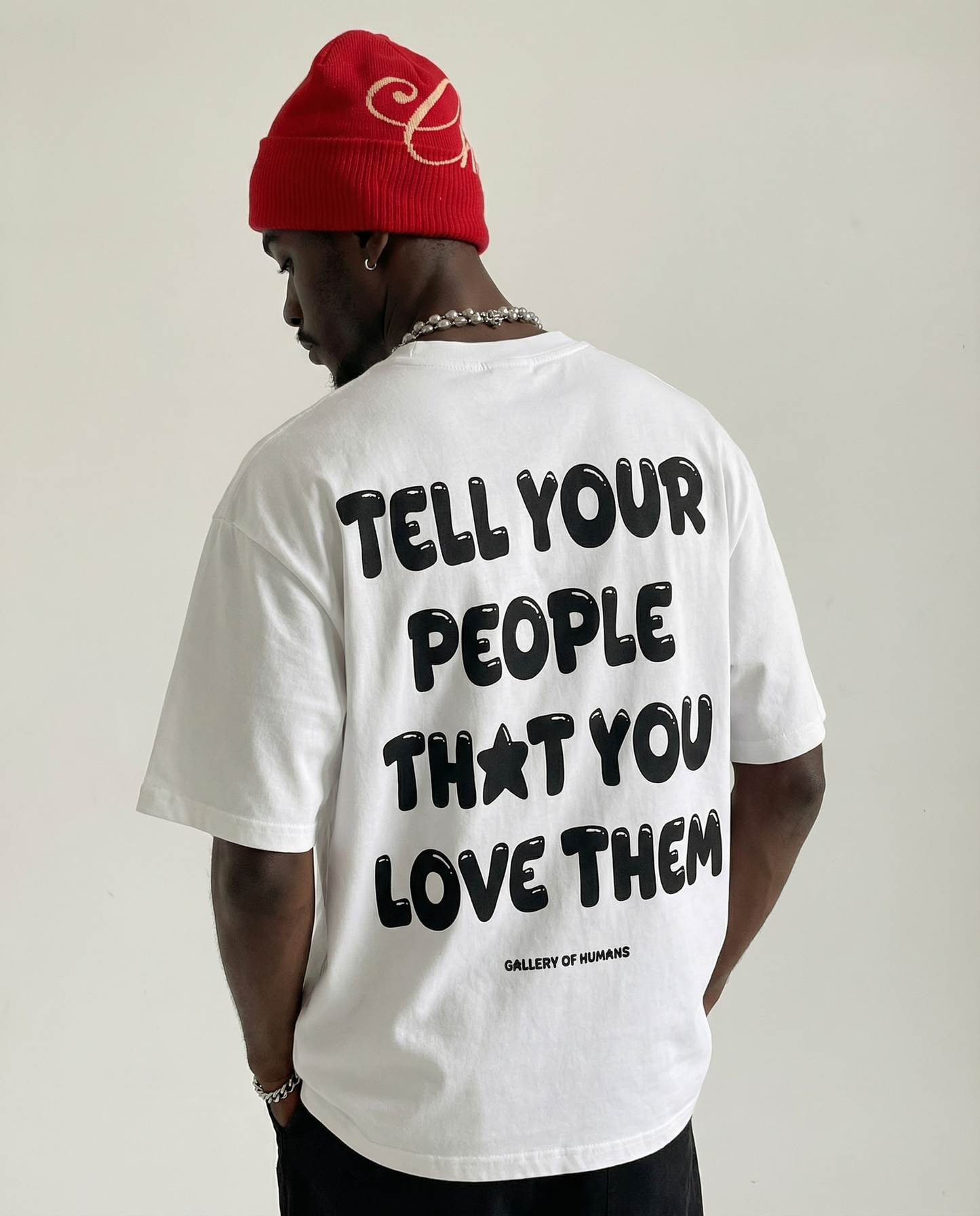 LOVE YOUR PEOPLE TEE (CREAM)