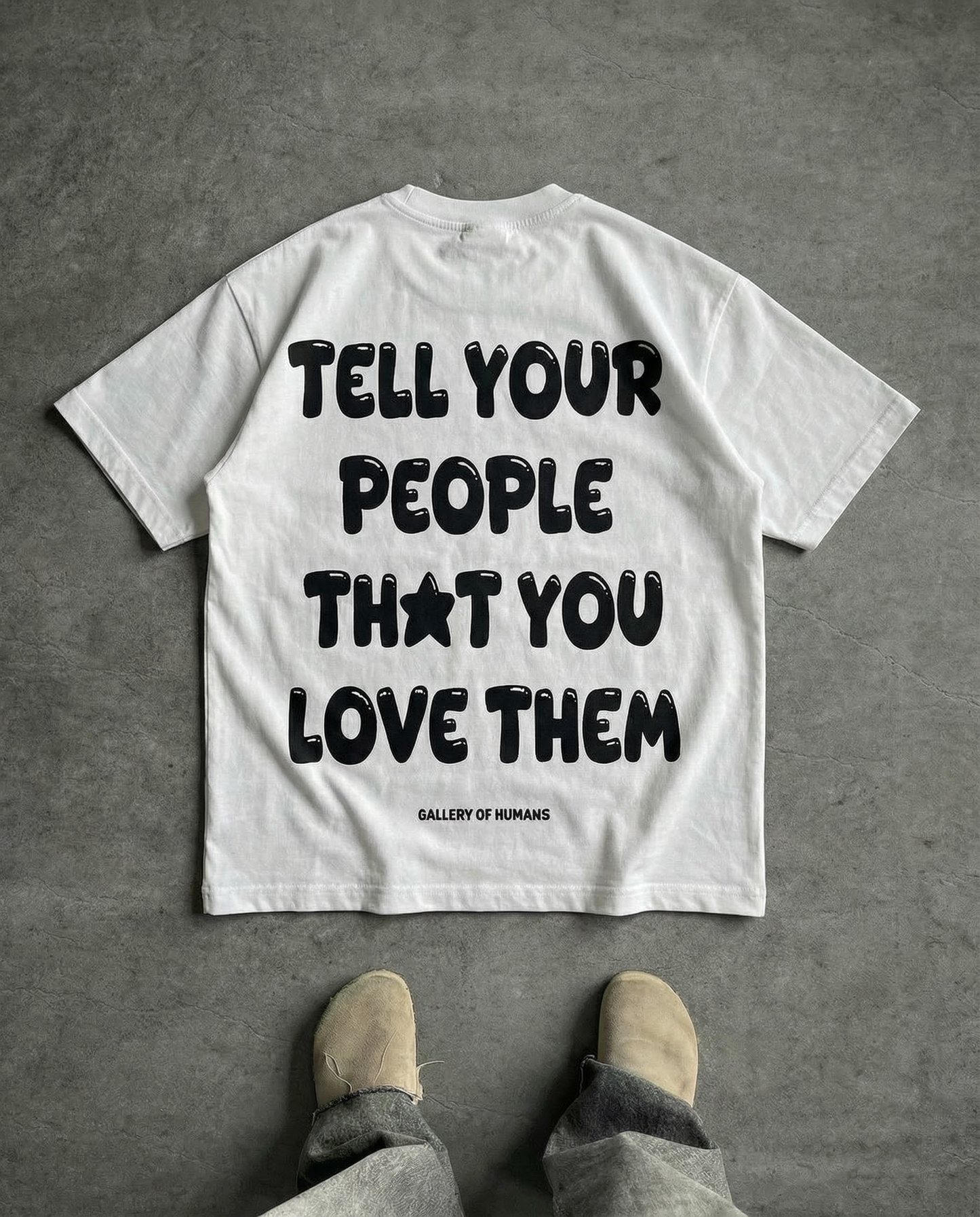 LOVE YOUR PEOPLE TEE (CREAM)