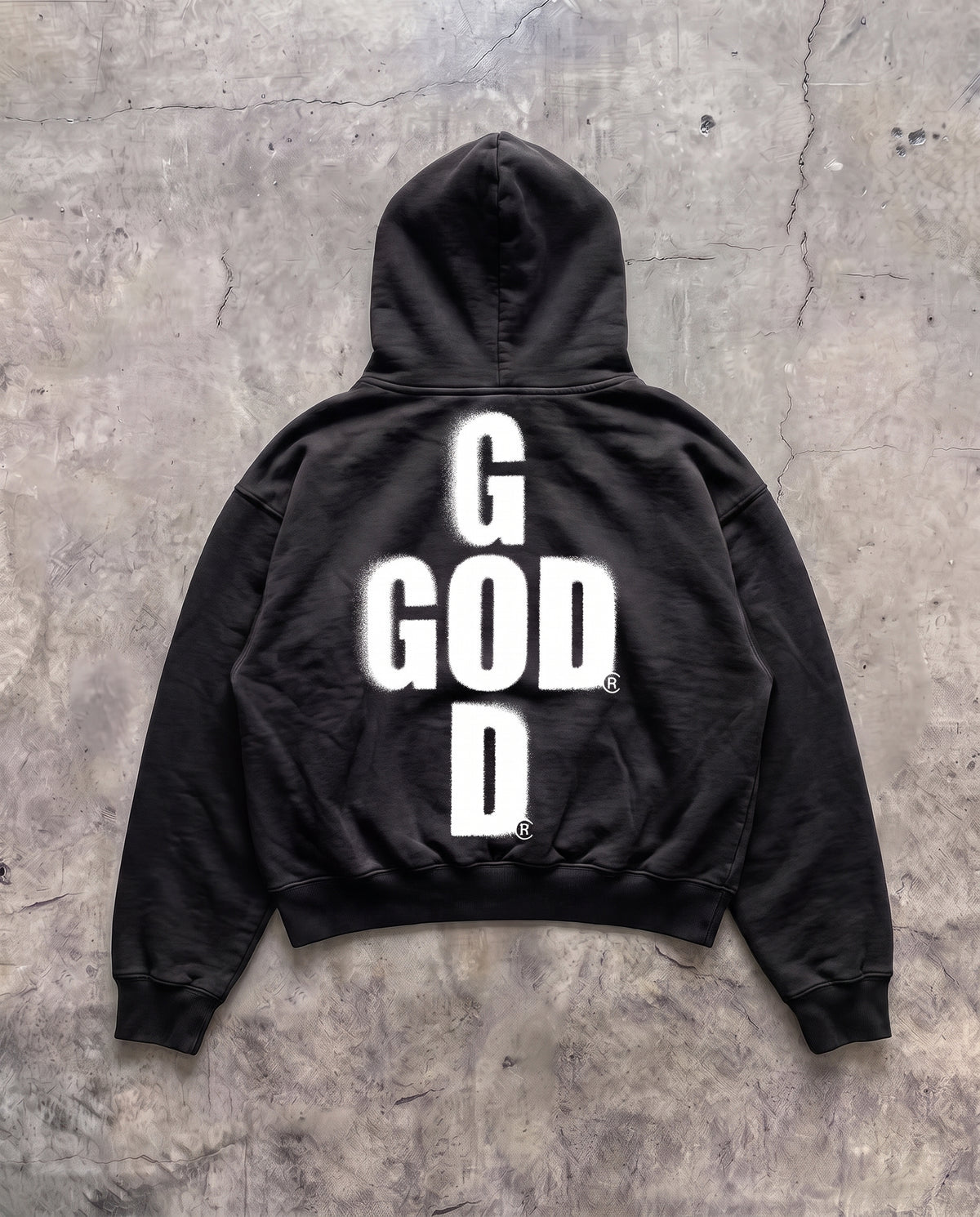 GOD HOODIE (USED-LOOK)