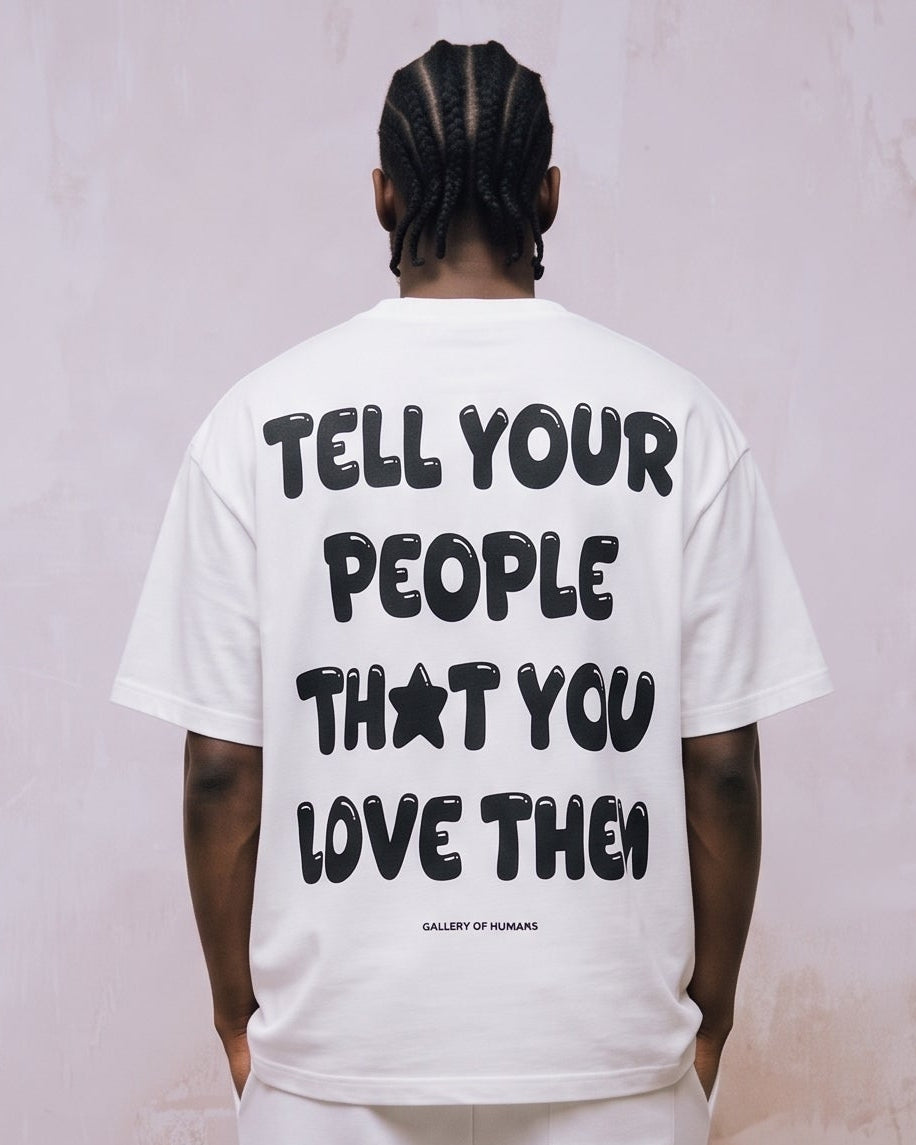LIEBE DEINE MITMENSCHEN T-SHIRT (CREME)