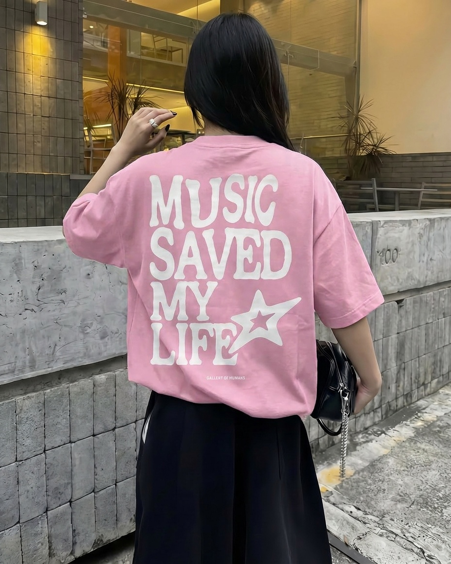 MUSIC SAVED MY LIFE TEE-6