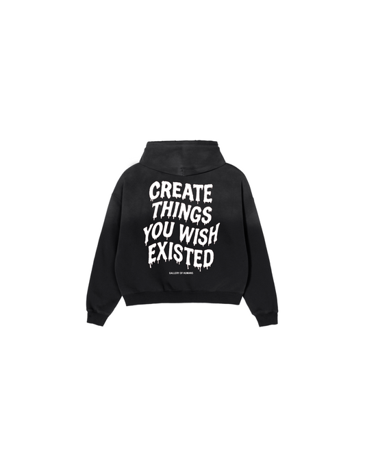 CREATE IT HOODIE HEAVYWEIGHT DISTRESSED